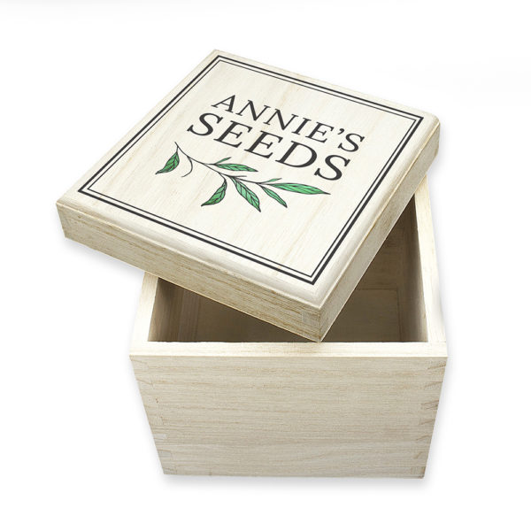 Personalised Gardening Seeds Box
