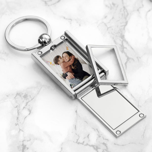 Personalised Home With Mummy Frame Keyring