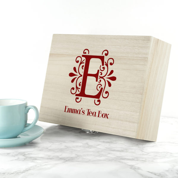 'Love Chai' Tea Box With Initial