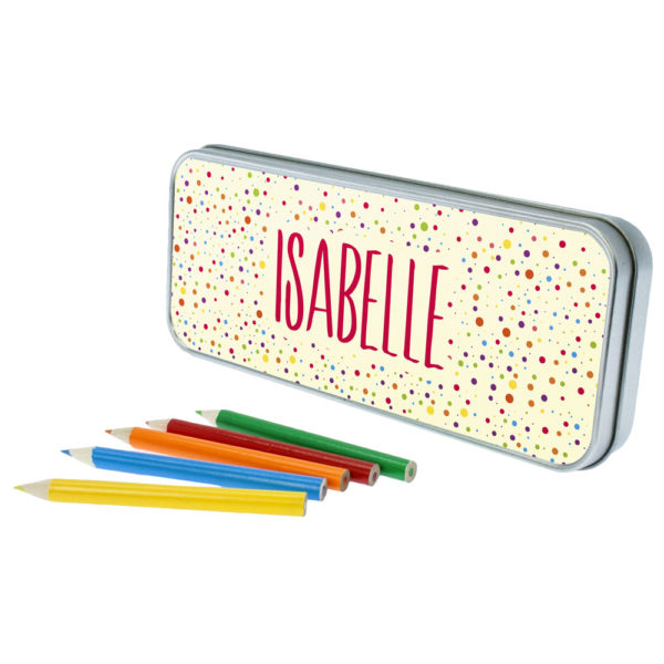 Multi-Coloured Dotty Designed Pencil Case