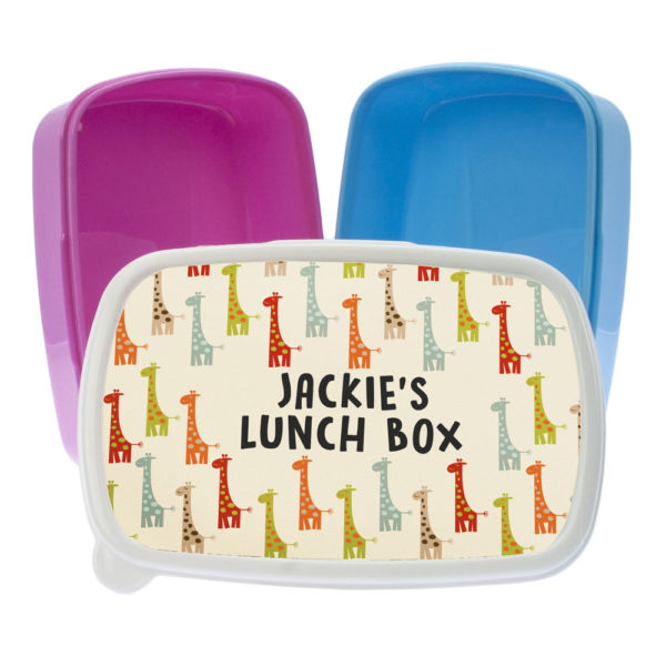 Colourful Giraffe Pattern Lunch Box