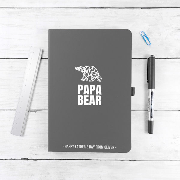 Personalised Bear A5 Notebook