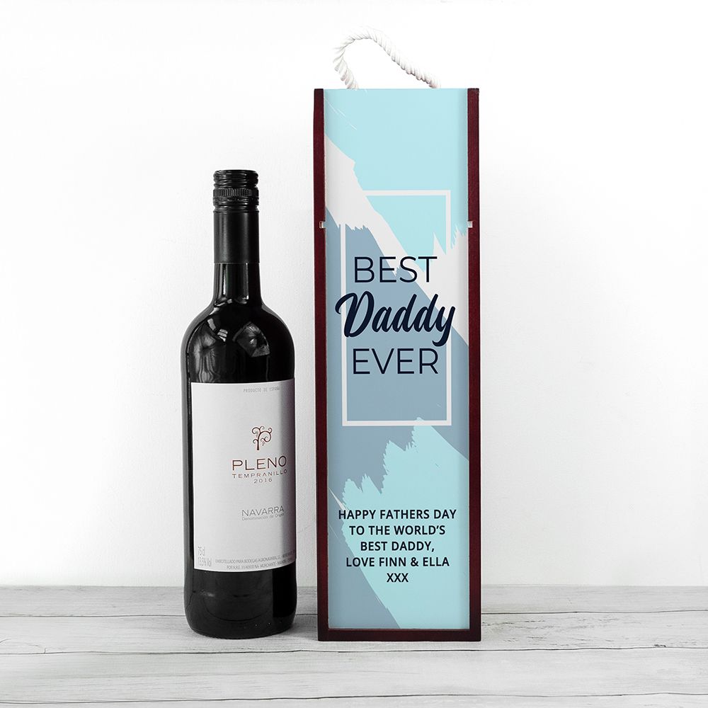 Personalised Best Daddy Wine Box
