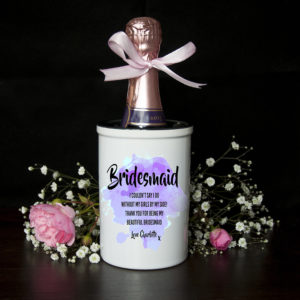 Personalised Bridesmaid Miniature Champagne Bucket