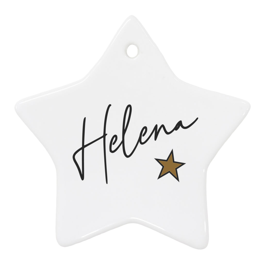 Personalised Christmas Star Decoration