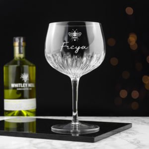 Personalised Crystal Icon Gin Goblet