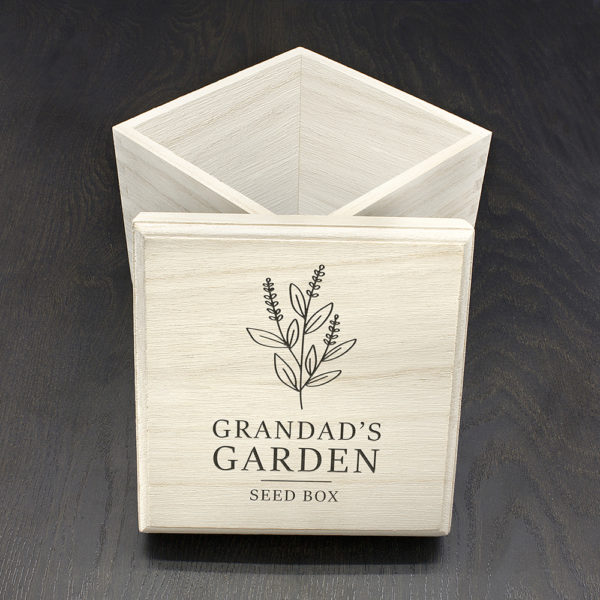 Personalised Engraved Seeds Box