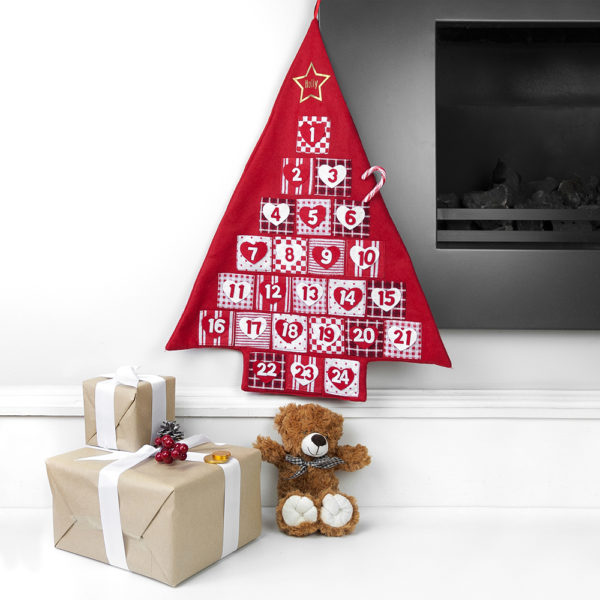 Personalised Festive Hanging Advent Calendar