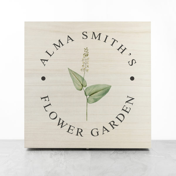 Personalised Flower Garden Accessories Box