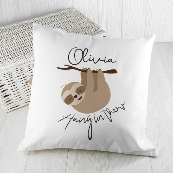Personalised Hang In There Cushion Cover