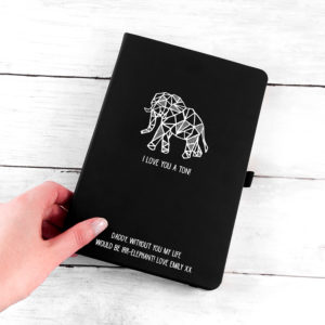 Personalised I Love You A Ton A5 Notebook