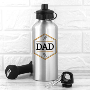 Personalised Iconic Pursuits Silver Water Bottle