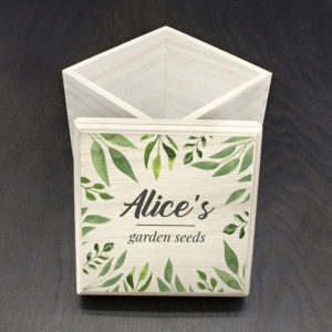 Personalised Leafy Green Seeds Box