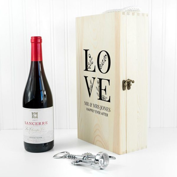 Personalised LOVE Double Wine Box