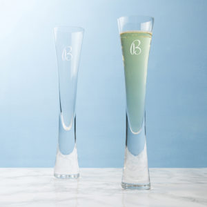 Personalised LSA Champagne Flutes Set of 2