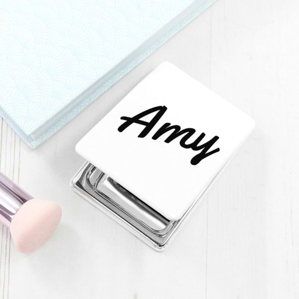Personalised Rectangle Compact Mirror