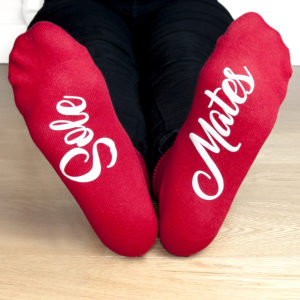 Personalised Sole Mates Romantic Socks