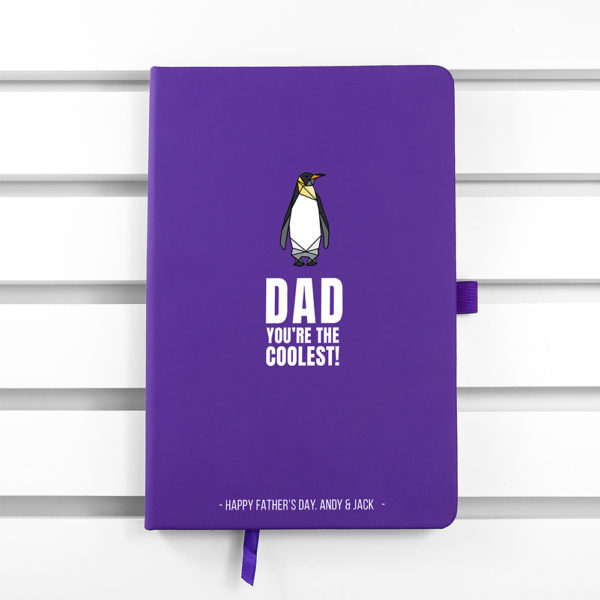 Personalised The Coolest Dad A5 Notebook