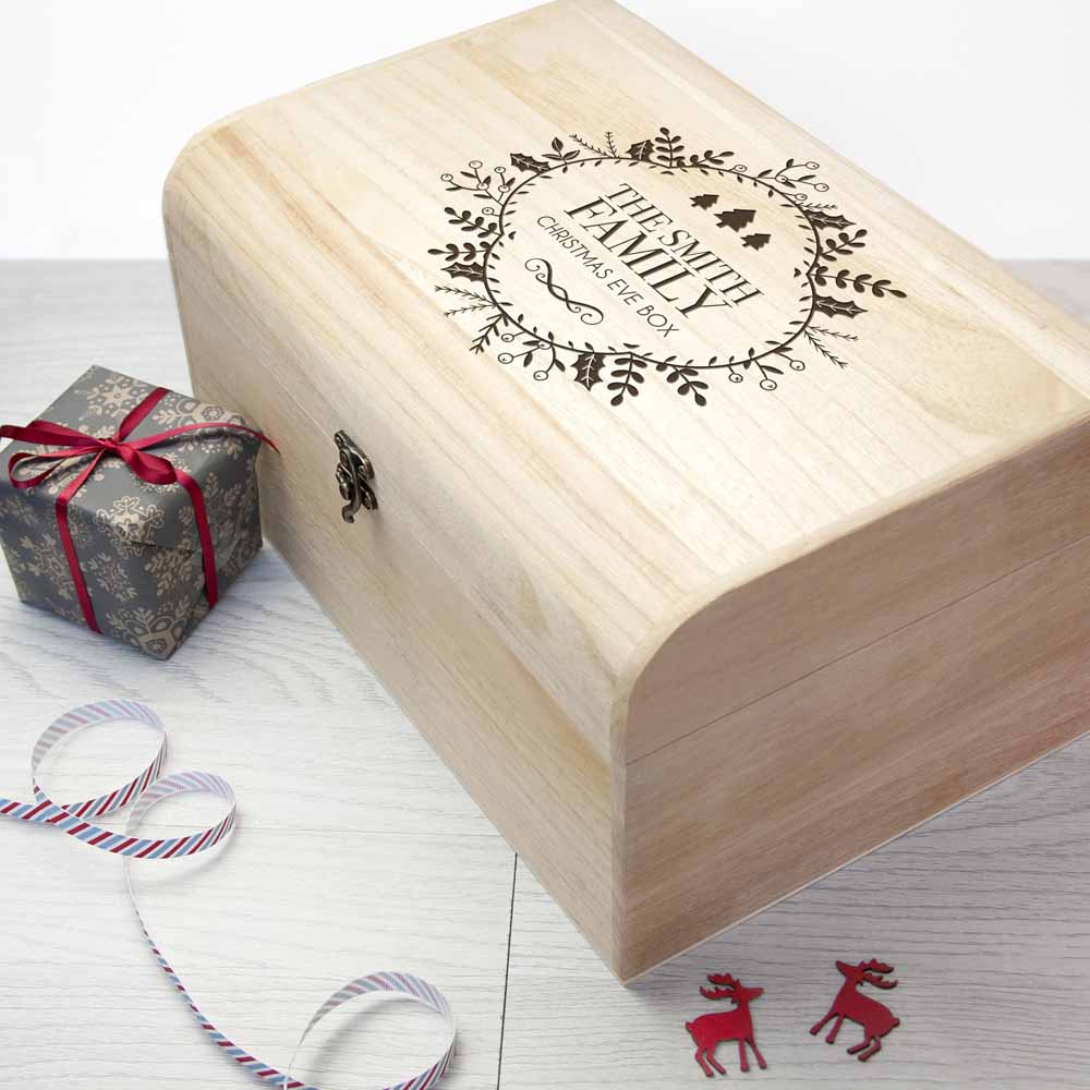 Personalised Traditional Family Christmas Eve Chest