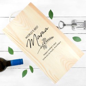 Personalised World's Best Double Wine Box