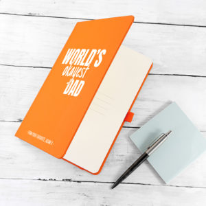 Personalised World's Okayest Dad A5 Notebook