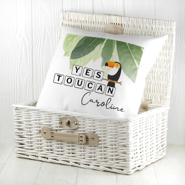 Personalised Yes Toucan Cushion Cover