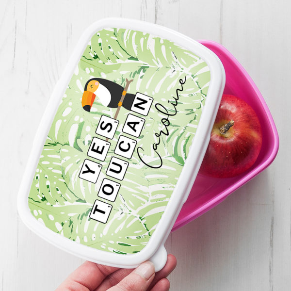 Personalised Yes Toucan Lunch Box