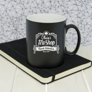 Silhouette Tea Shop Mug