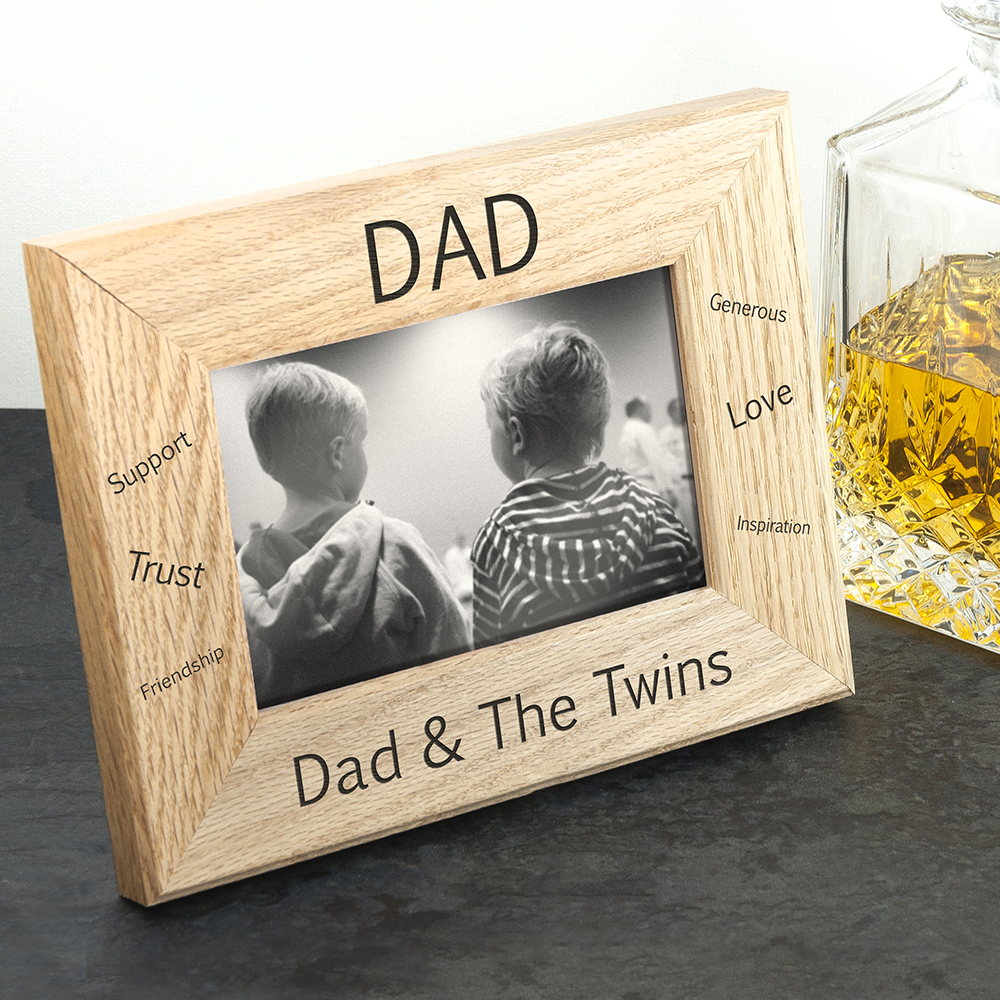 Wordsworth Collection Sentiments Dad Engraved Photo Frame