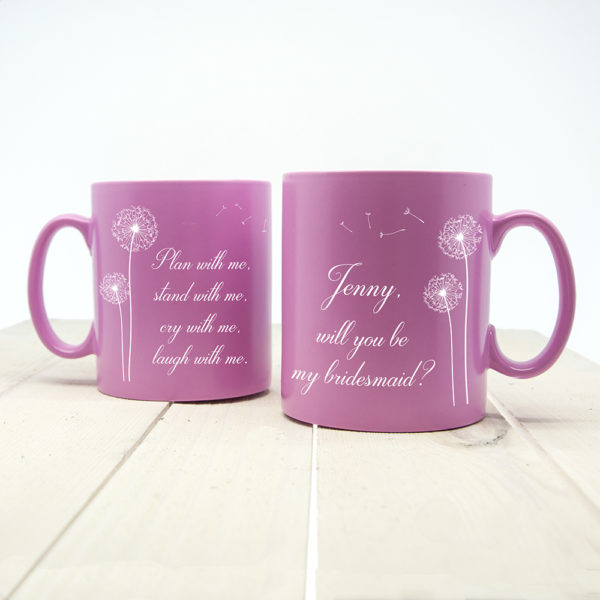 You and Me Personalised Bridesmaid Proposal Mug