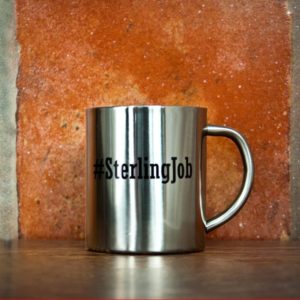 Hashtag Open Personalisation Silver Outdoor Mug