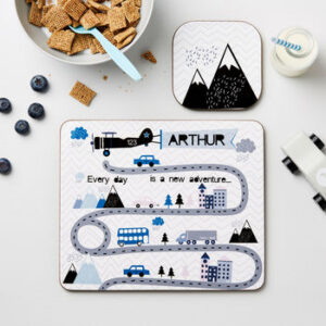 Personalised Kid’s Adventure Placemat Set Personalised Kid's Adventure Placemat Set