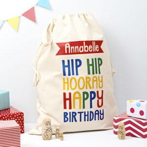 Personalised Child’s Birthday Present Sack Personalised Child's Birthday Present Sack