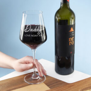 Dad's Personalised Wine Glass
