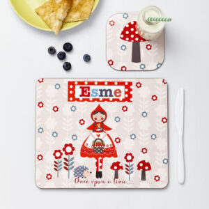 Personalised Children’s Little Red Riding Hood Placemat Set Personalised Children's Little Red Riding Hood Placemat Set
