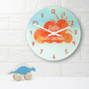 Hello Sunshine Personalised Wall Clock