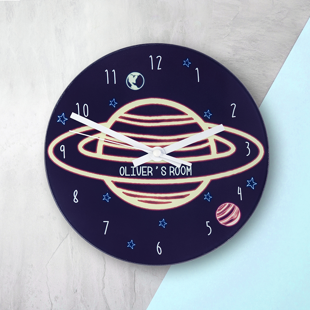 Out Of This World Personalised Space Wall Clock