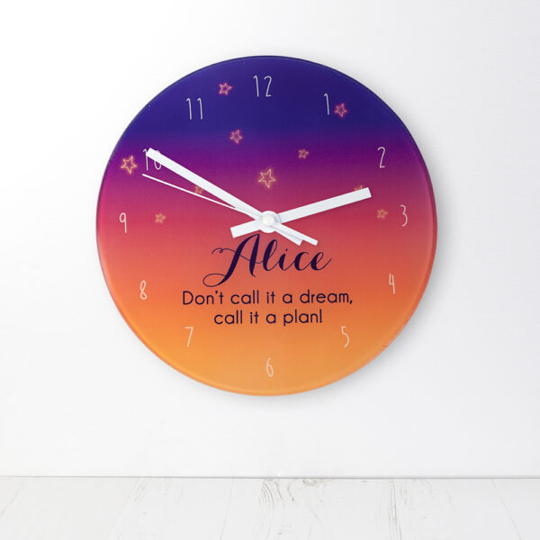 The Desert At Dusk Personalised Wall Clock