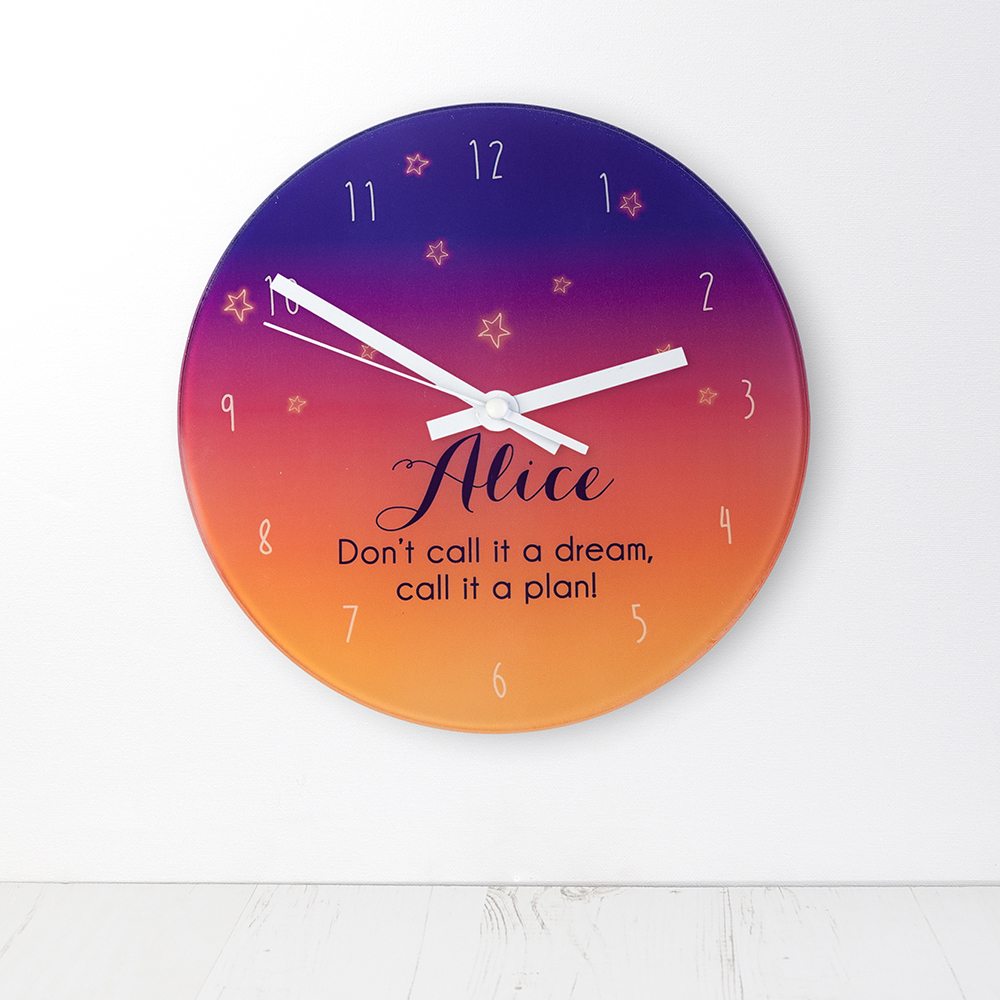 The Desert At Dusk Personalised Wall Clock The Desert At Dusk Personalised Wall Clock