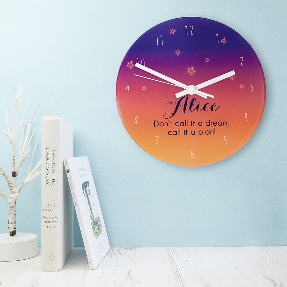 The Desert At Dusk Personalised Wall Clock The Desert At Dusk Personalised Wall Clock