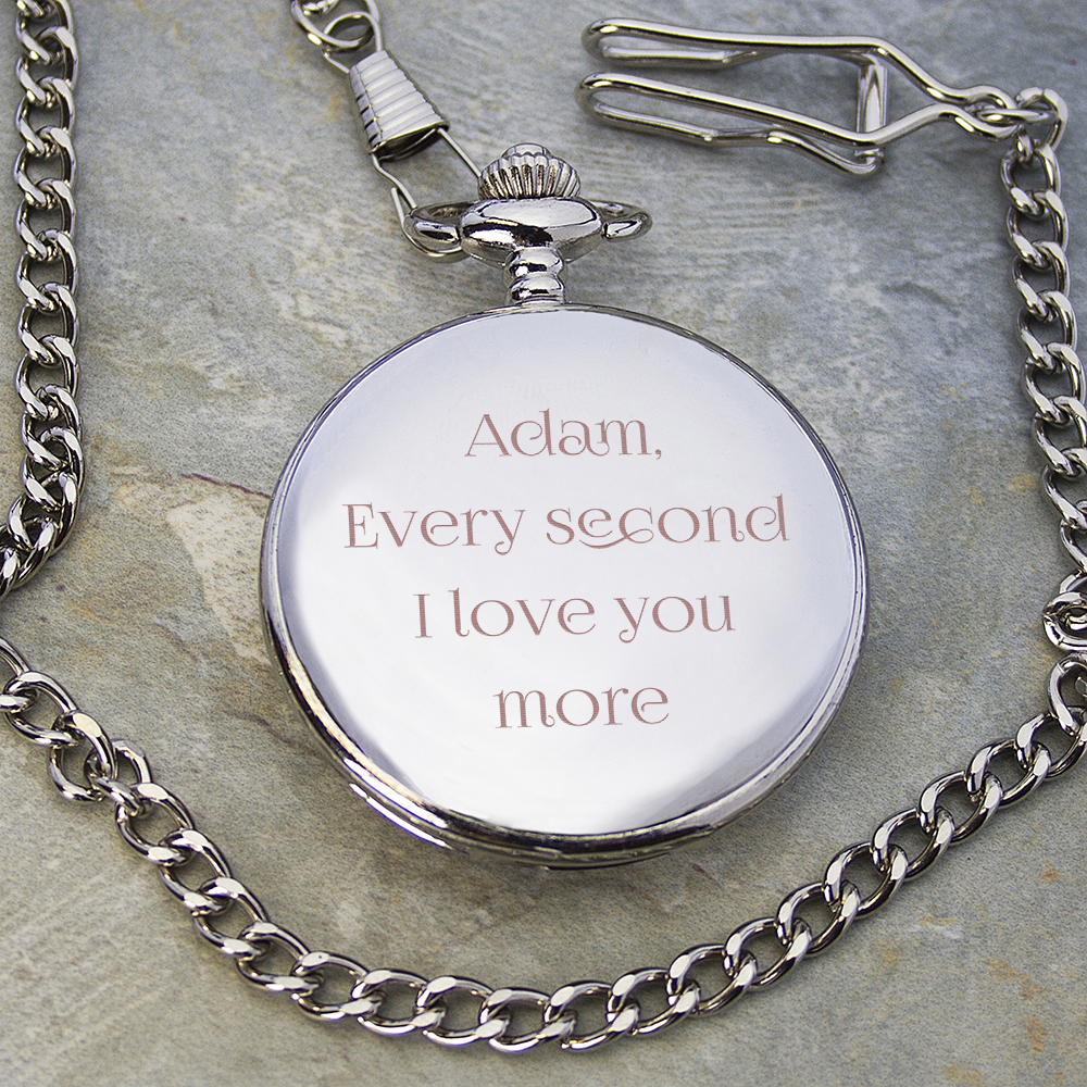 Personalised Valentine’s Day Pocket Watch Personalised Valentine's Day Pocket Watch