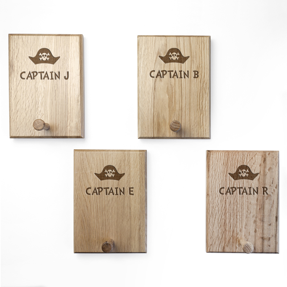 Personalised Pirate Hat Peg Hook Personalised Pirate Hat Peg Hook