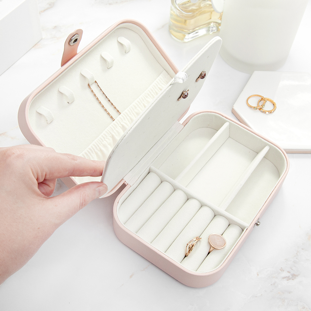 Blush Pink Jewellery Case Treat Republic Blush Pink Jewellery Case