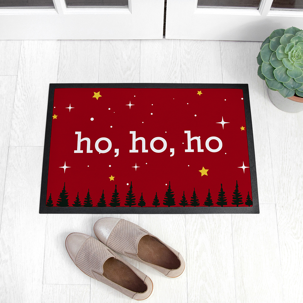 Personalised Christmas Scene Doormat Personalised Christmas Scene Doormat
