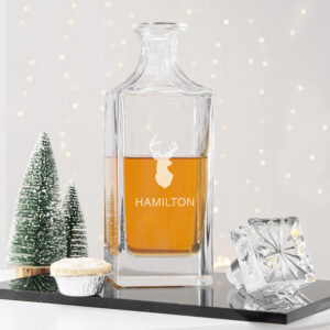 Personalised Timeless Stag Square Decanter Personalised Timeless Stag Square Decanter