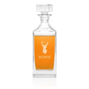 Personalised Timeless Stag Square Decanter Personalised Timeless Stag Square Decanter
