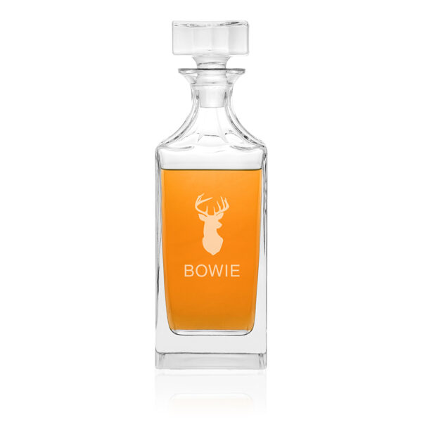 Personalised Timeless Stag Square Decanter