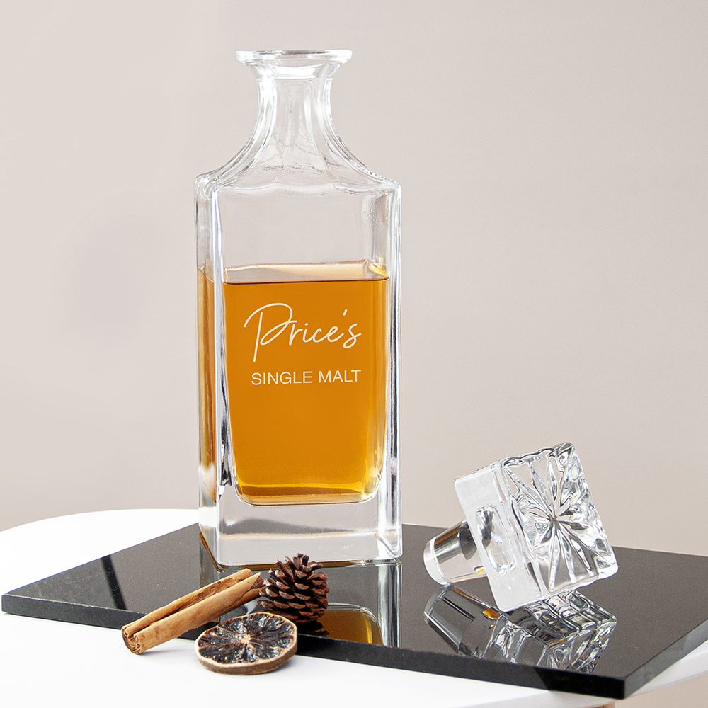 Personalised Classic Signature Square Decanter Personalised Classic Signature Square Decanter