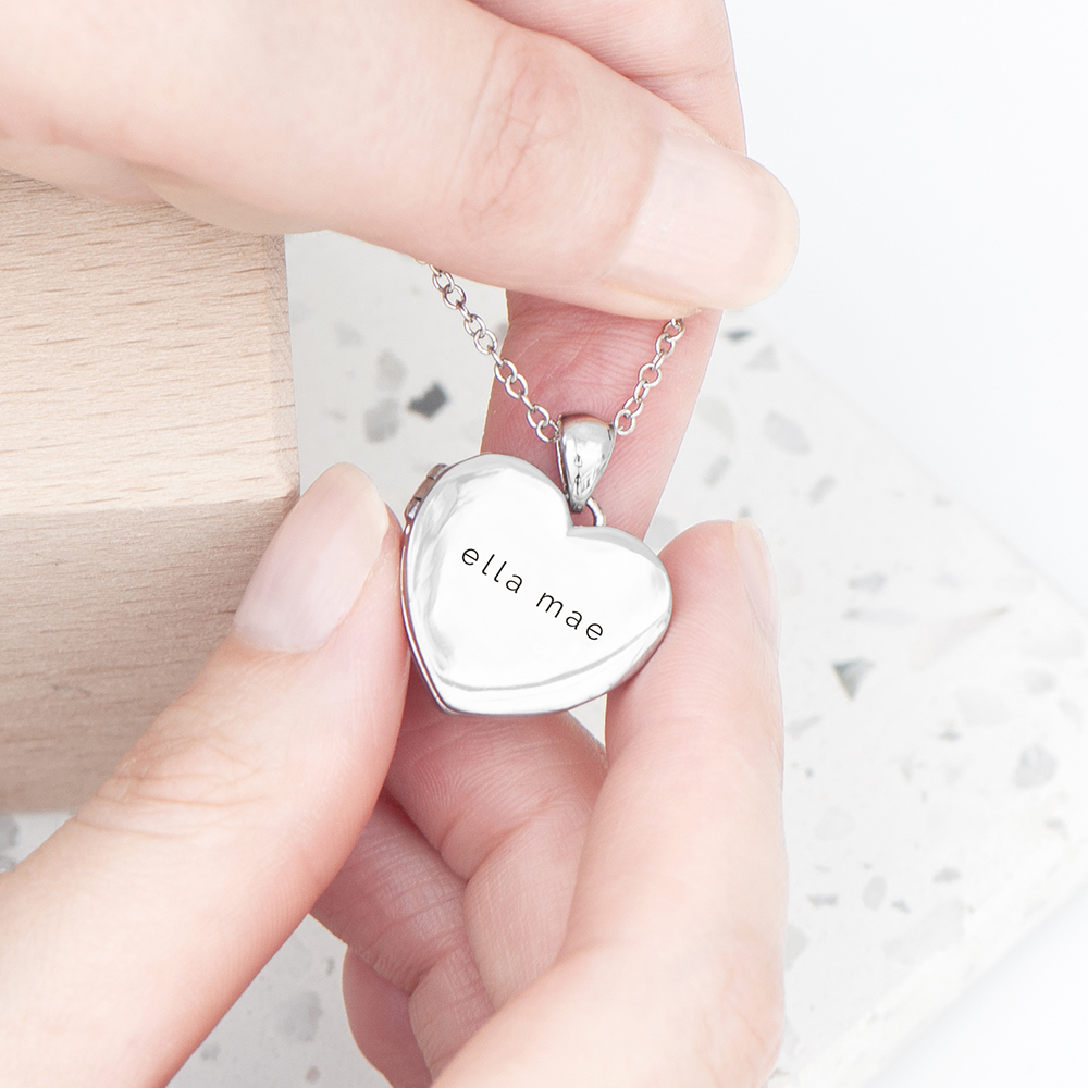 Personalised Heart Photo Locket Personalised Heart Photo Locket