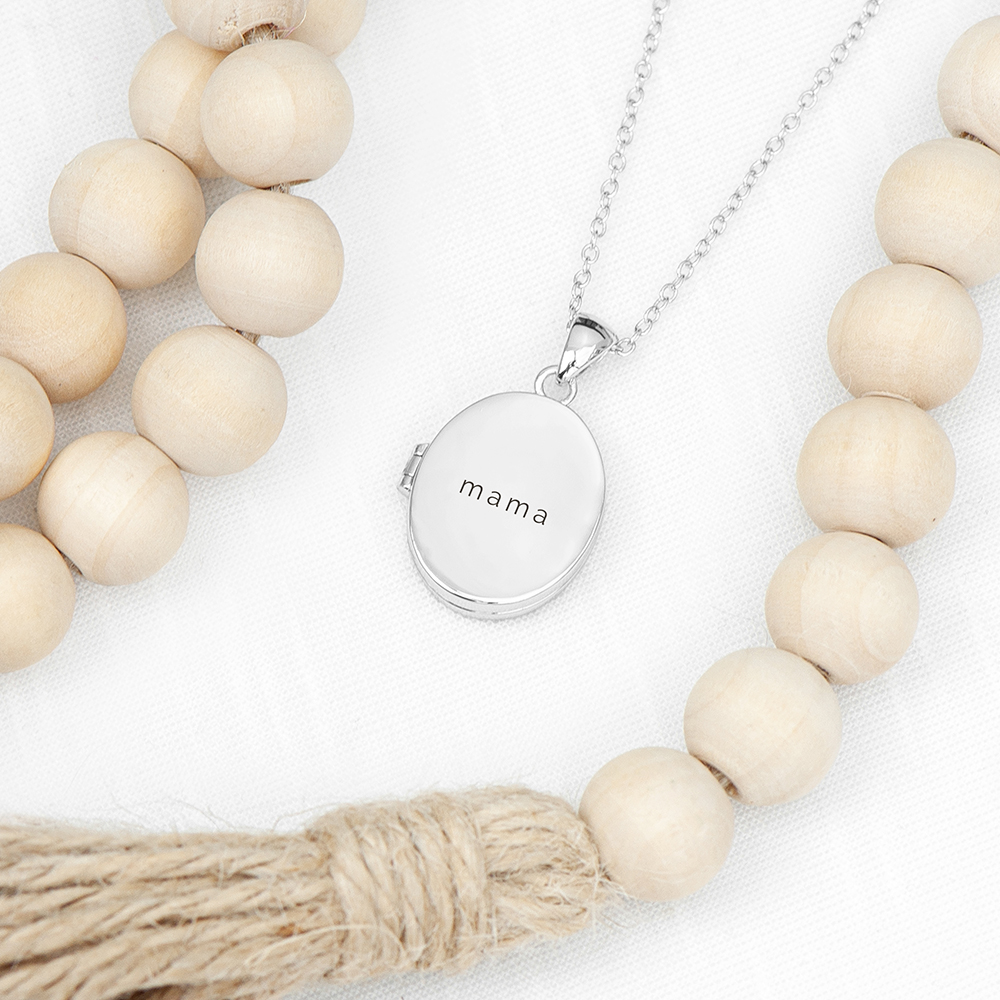 Personalised Oval Photo Locket Personalised Oval Photo Locket